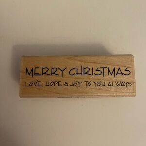 Stampabilities DR1104 Merry Christmas Always rubber stamp